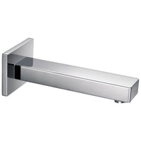 Wall mounted bath spout square - chrome - Showers