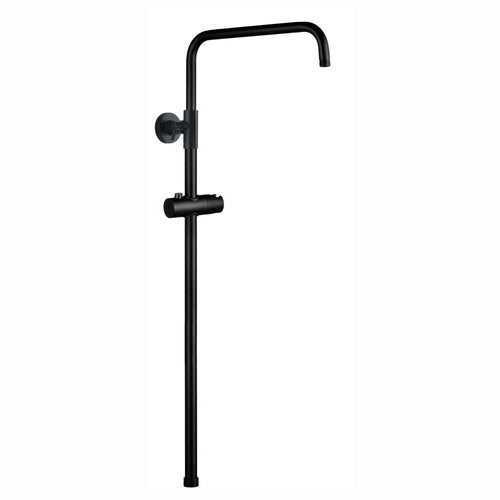 Buy Dune shower adjustable rigid riser rail angled stainless steel - black online UK