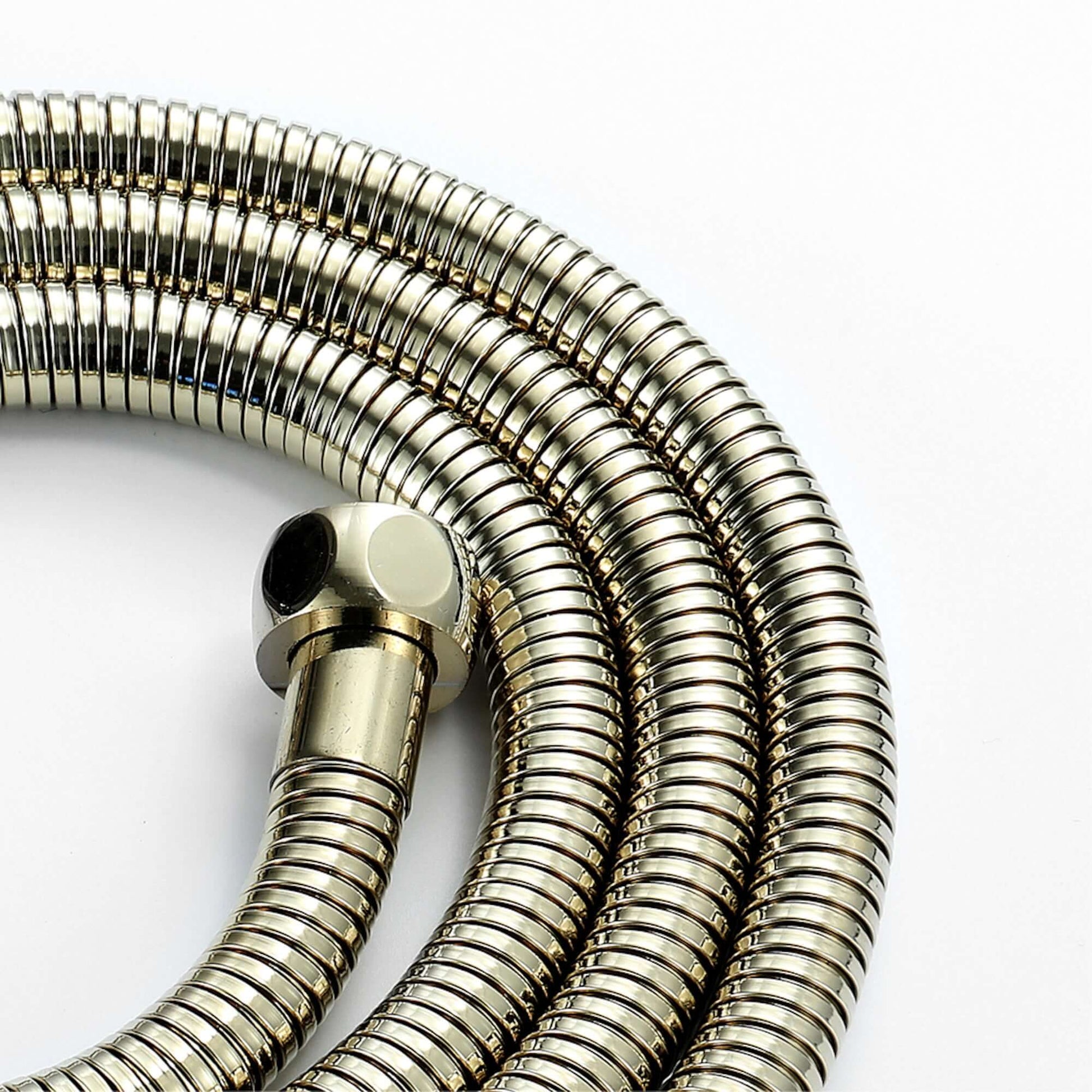 Flex shower hose stainless steel 1.75m standard bore - English gold - Showers