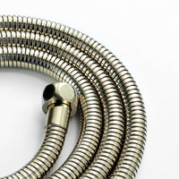 Flex shower hose stainless steel 1.5m large bore - English gold - Showers