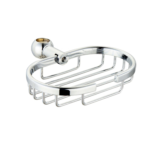 Buy Traditional soap dish for 18mm rigid riser solid brass - chrome online UK