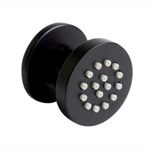 Buy Round shower body jet - matt black online UK