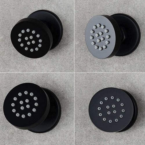 Buy Round shower body jet - matt black online UK