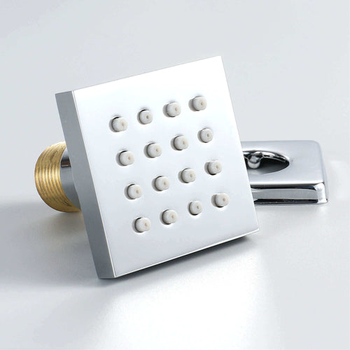 Buy 6 x square shower body jets - chrome online UK