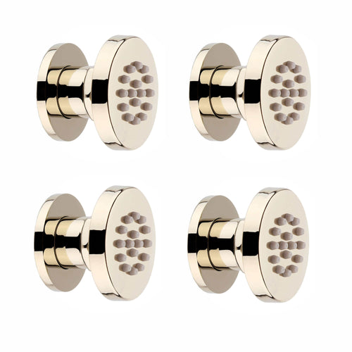 Buy 4 x round shower body jets - gold online UK