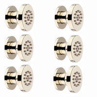 6 x round shower body jets - gold - Showers