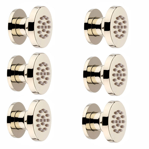 Buy 6 x round shower body jets - gold online UK