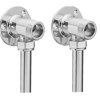 Surface mounted pipework fittings - chrome - Showers