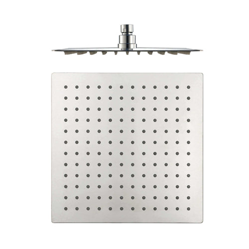 Buy Square ultra slim shower head stainless steel 300mm - chrome online UK