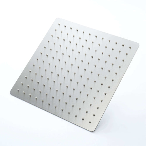 Buy Square ultra slim shower head stainless steel 400mm - chrome online UK