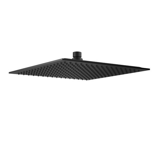Buy Square ultra slim shower head stainless steel 300mm - matt black online UK