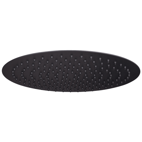 Buy Round ultra slim shower head stainless steel 300mm - matt black online UK