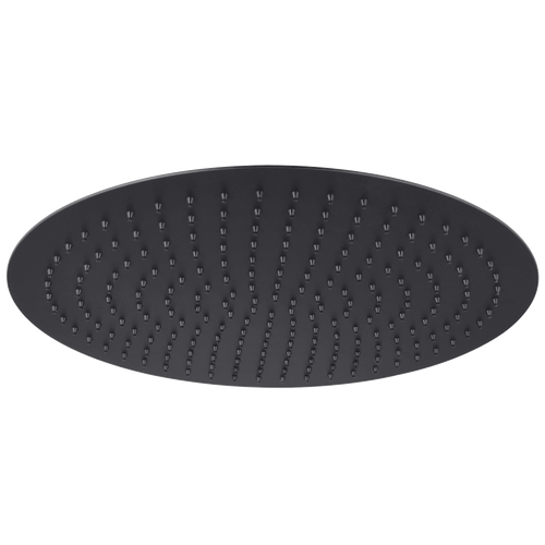 Buy Round ultra slim shower head stainless steel 400mm - matt black online UK
