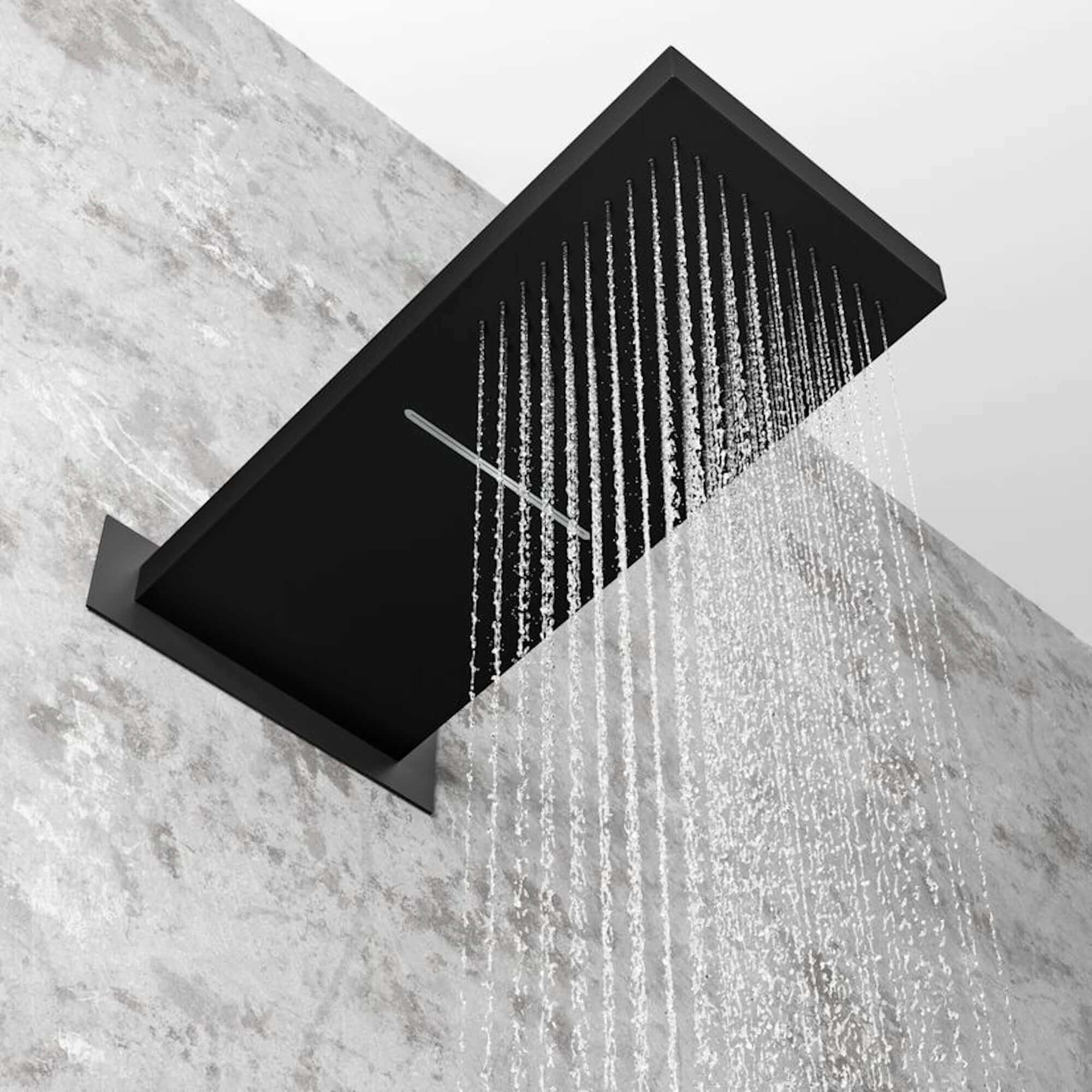 Waterfall shower best sale head