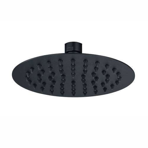Buy Carre Dual Rigid Riser Kit Round Ultra Slim Overhead Rain Shower & 3 Setting Handheld Shower - Black online UK