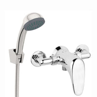 Cruze manual shower mixer with handset, hose and wall bracket - Showers
