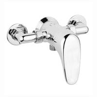Cruze manual shower mixer with handset, hose and wall bracket - Showers