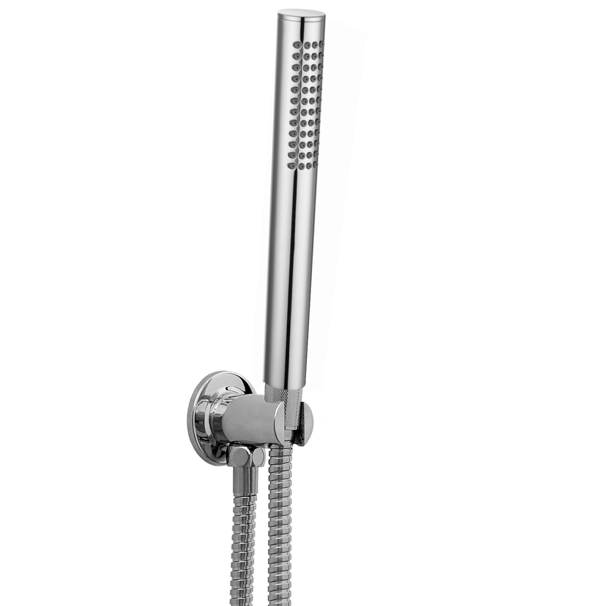 Naples Contemporary Cross Concealed Thermostatic Shower Set With Handshower Kit - Chrome (1 Outlet) - Showers
