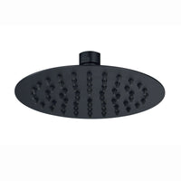 Dune thermostatic bar shower set single outlet with ultra slim 200mm overhead shower - matte black