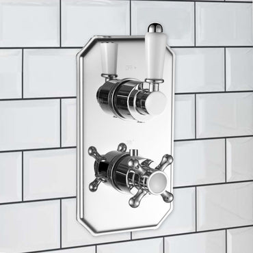SH0249-02-TSV027-01-regent-traditional-crosshead-and-white-lever-concealed-thermostatic-twin-shower-valve-with-1-outlet-chrome