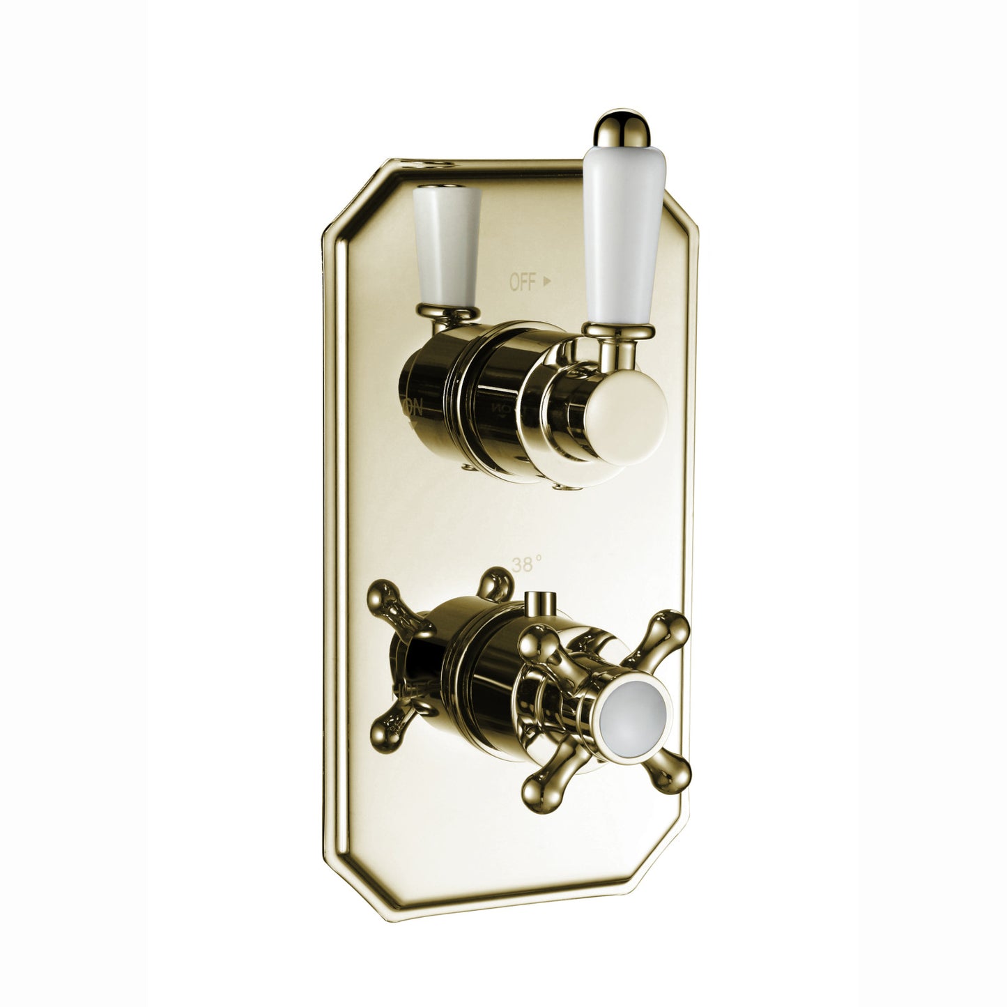 SH0253-06-TSV035-02-regent-traditional-crosshead-and-white-lever-concealed-thermostatic-twin-shower-valve-with-1-outlet-english-gold