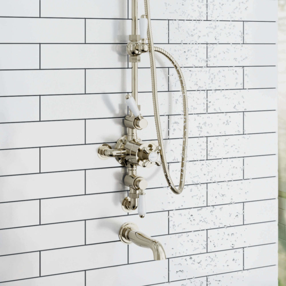 Downton Gold Traditional Shower Set 3 Outlet - House of Enki