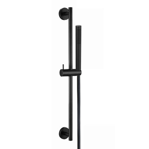 Buy Dune contemporary thermostatic shower mixer bar valve with slider rail kit - matt black online UK