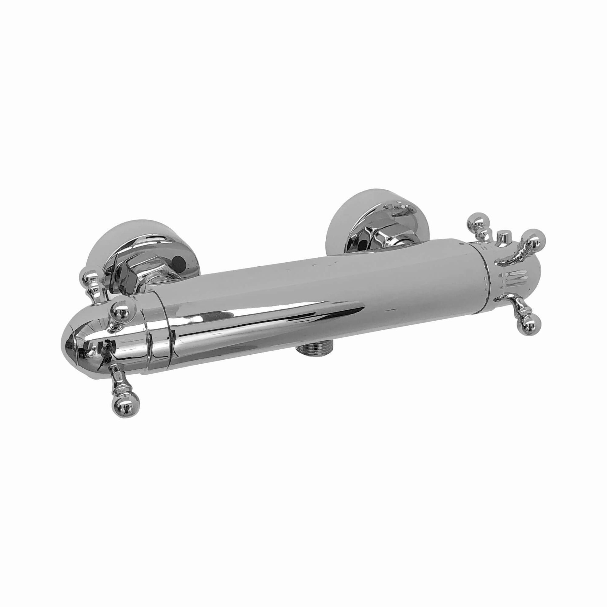 Gallant traditional thermostatic shower bar mixer valve with slider rail shower kit - chrome - Showers