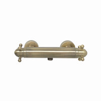 Gallant traditional thermostatic shower bar mixer valve with slider rail shower kit - antique bronze - Showers