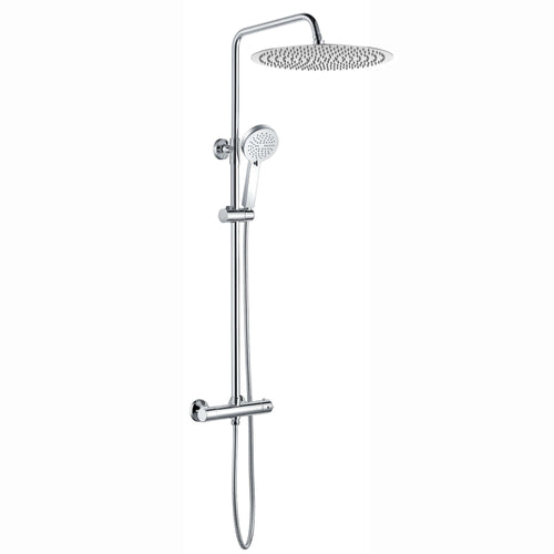 Buy Dune round thermostatic shower set 400mm head & handheld - chrome online UK