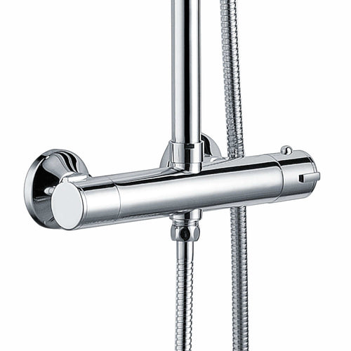 Buy Dune round thermostatic shower set 400mm head & handheld - chrome online UK