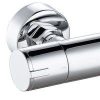 Dune thermostatic bar shower mixer valve top outlet 1/2" or 3/4" outlet (with adaptor) contemporary - chrome
