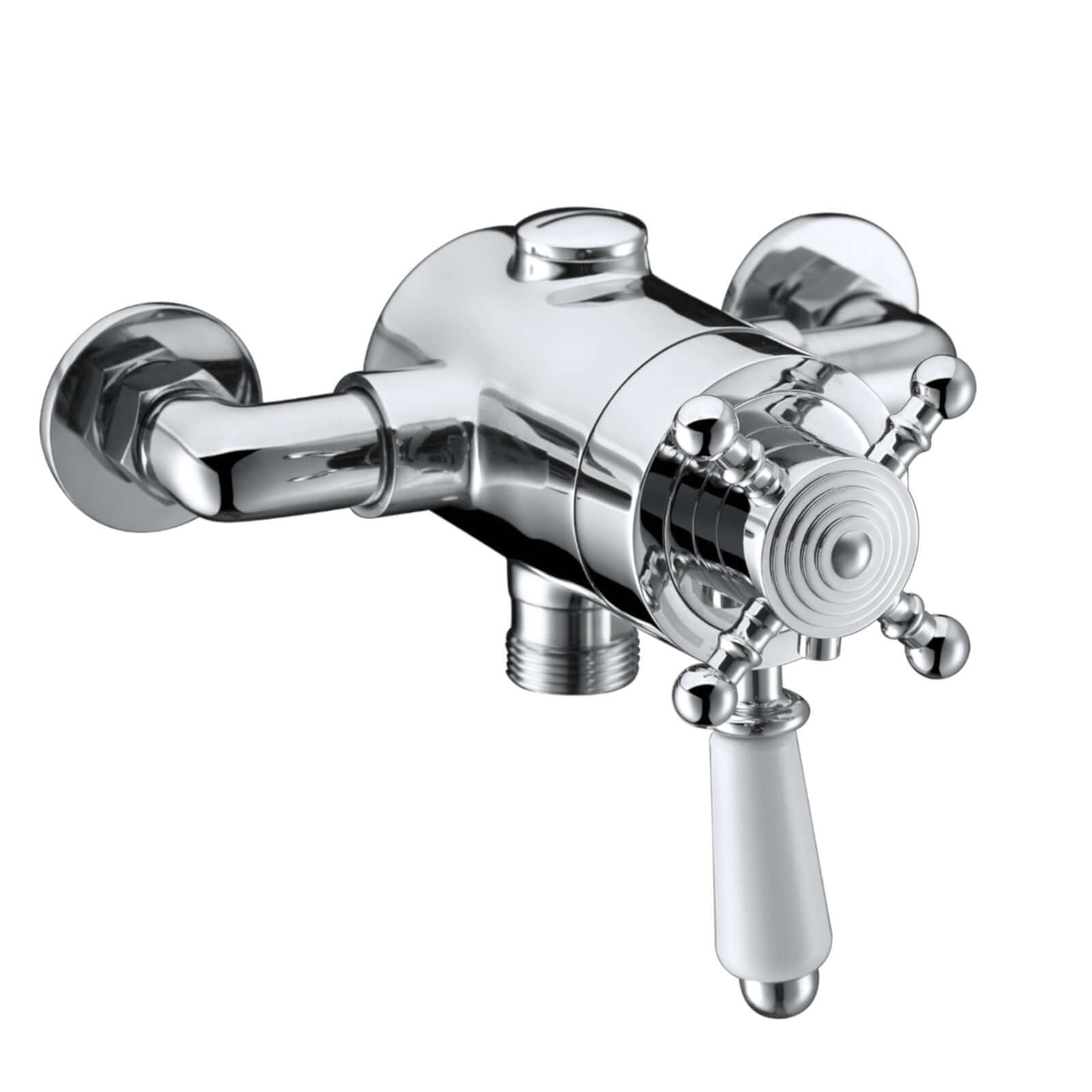 Concentric Thermostatic Shower Valve In Chrome Exposed