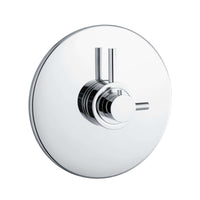 Azure contemporary thermostatic concentric shower valve concealed - chrome - Showers