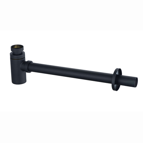 Buy Round washbasin sink bottle trap waste - matt black online UK