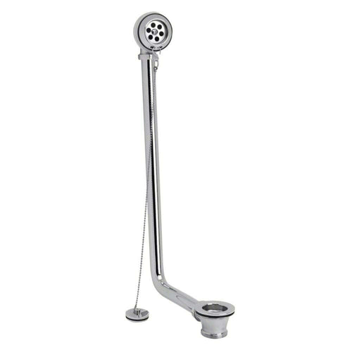 Buy Traditional Exposed Bath Retainer Waste & Ball Chain Plug with Overflow - Chrome online UK