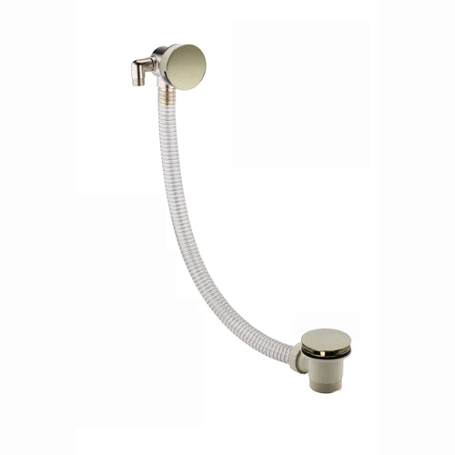 Buy Round Bath Filler with Easy Clean Sprung Waste & Overflow - Gold online UK