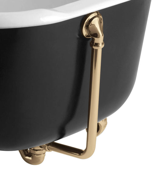 Buy Traditional Exposed Bath Retainer Waste & Ball Chain Plug with Overflow - Gold online UK