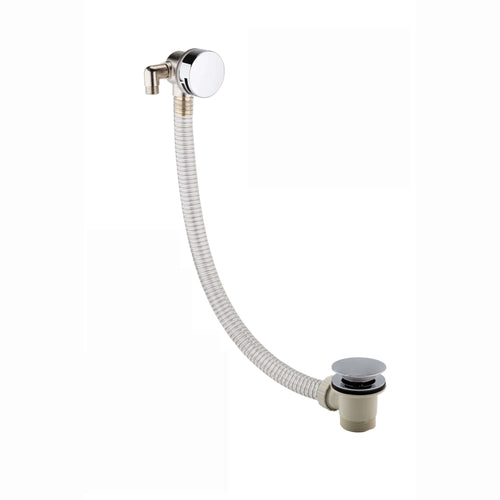 Buy Round Bath Filler with Easy Clean Sprung Waste & Overflow - Chrome online UK