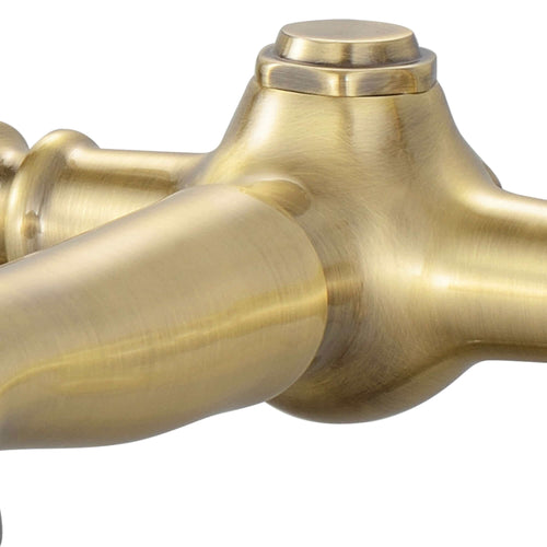 Buy Camberley traditional bath mixer tap crosshead - antique brass online UK